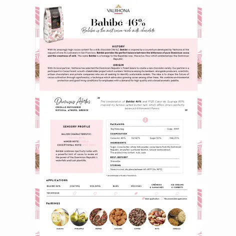 Valrhona Bahibe Single Origin Dominican Republic Milk Chocolate